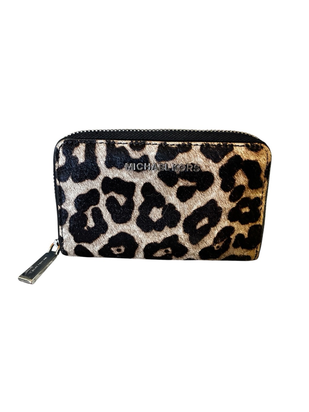 Michael Kors Black Tote with Leopard-Print Panels and Matching Wallet - Picture 7 of 11
